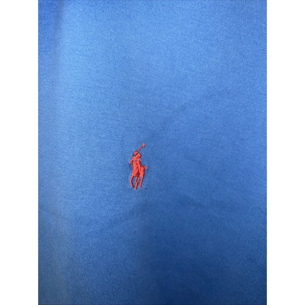Polo Ralph Lauren Mens Polo Golf Shirt XL Blue Collared Custom Fit‎ Stretch